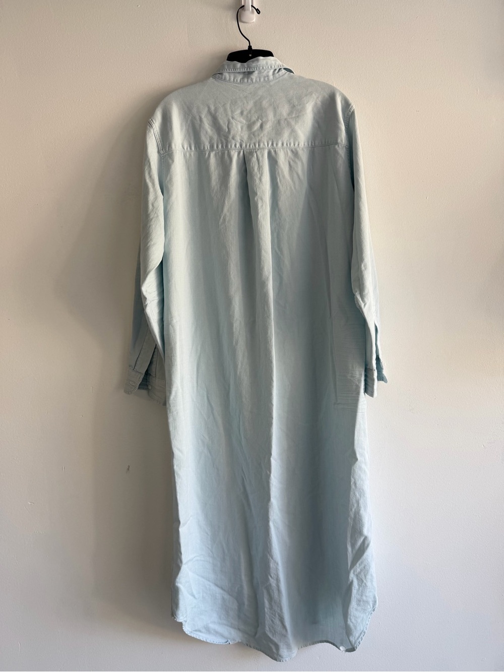 New! Frank & Eileen Classic Blue Rory Shirt Midi Dress Size Large 8423 - Picture 7 of 16